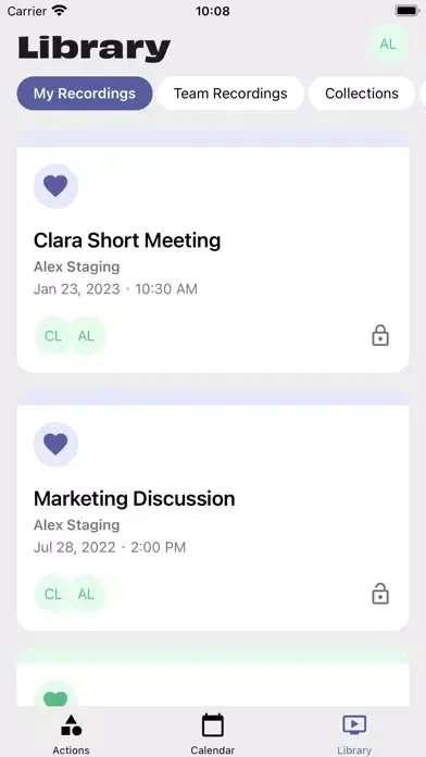 Clara Mobile Screenshots