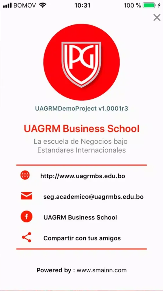 ภาพหน้าจอของ UAGRMappbs