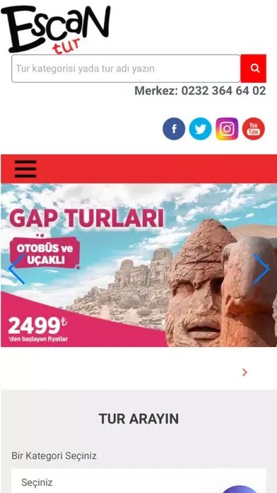 Zrzuty ekranu EscanTur