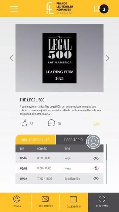 FLH Advogados Screenshots