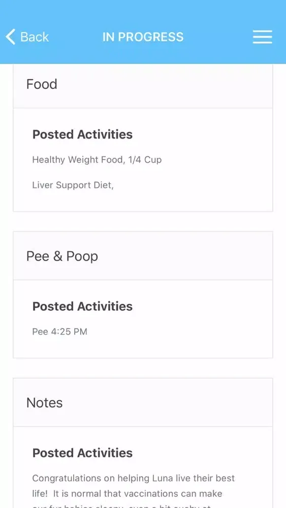 Capturas de tela do Furbaby Pet Owner