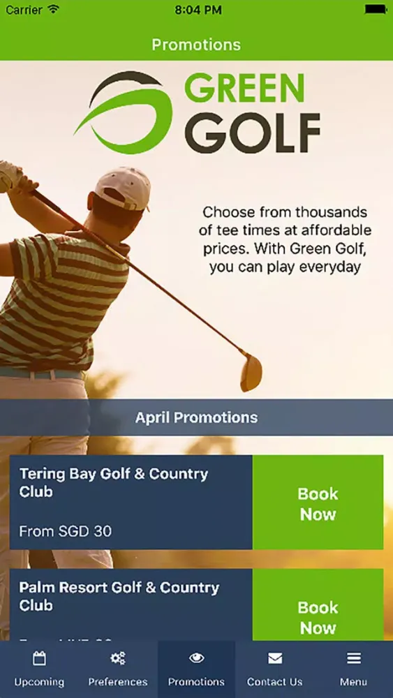 Green Golf-Book Live Tee Times Screenshots