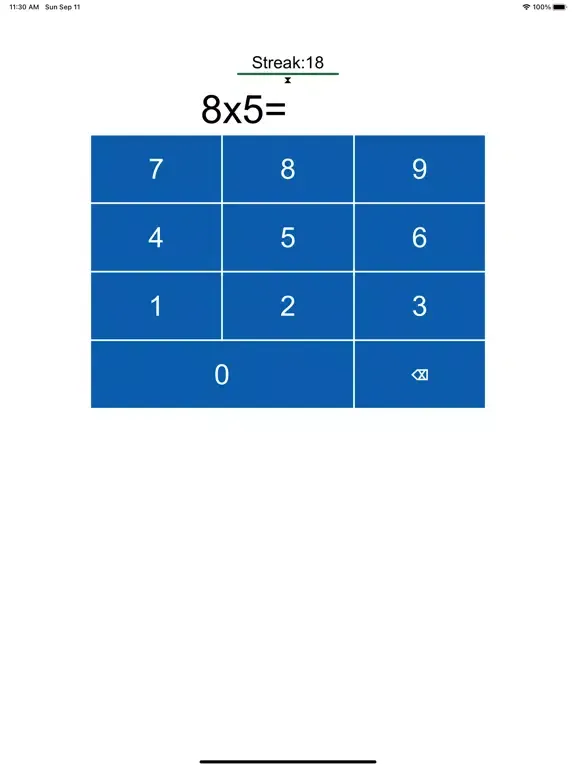 Tangkapan layar Multiplication Runner iPad