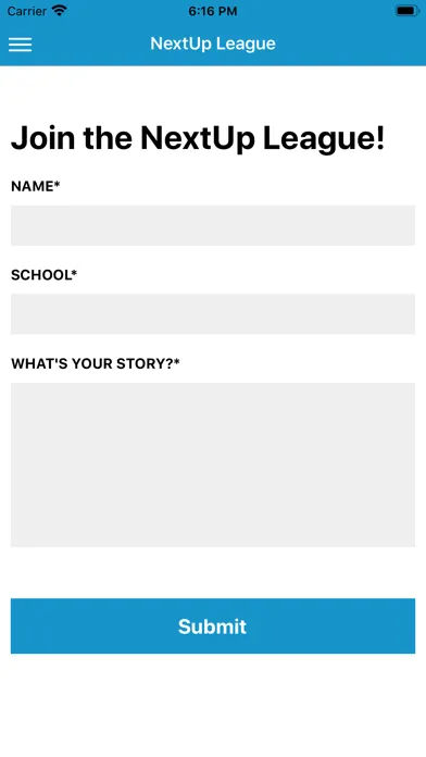 Screenshot di NextUp Students