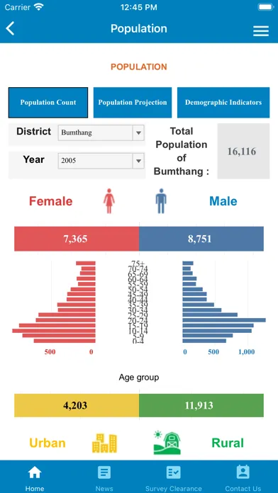 Ảnh chụp màn hình của NSB Bhutan