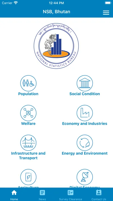 Ảnh chụp màn hình của NSB Bhutan