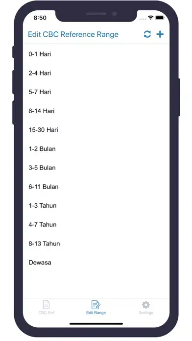 Tangkapan layar Pediatric CBC Ref Range