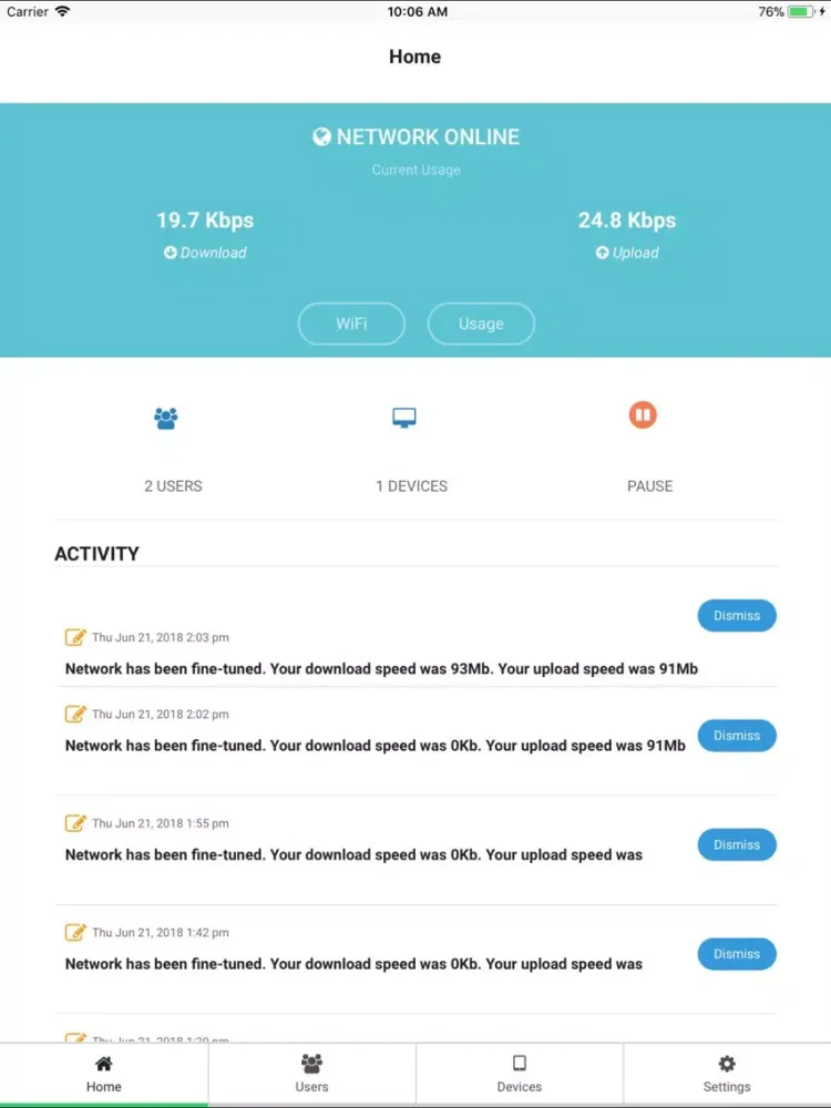 Tangkapan skrin ProValue.Net iPad