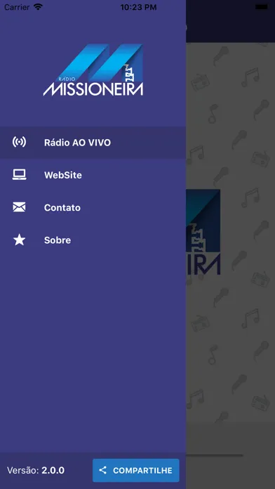 Screenshot di Rádio Missioneira - São Luiz G