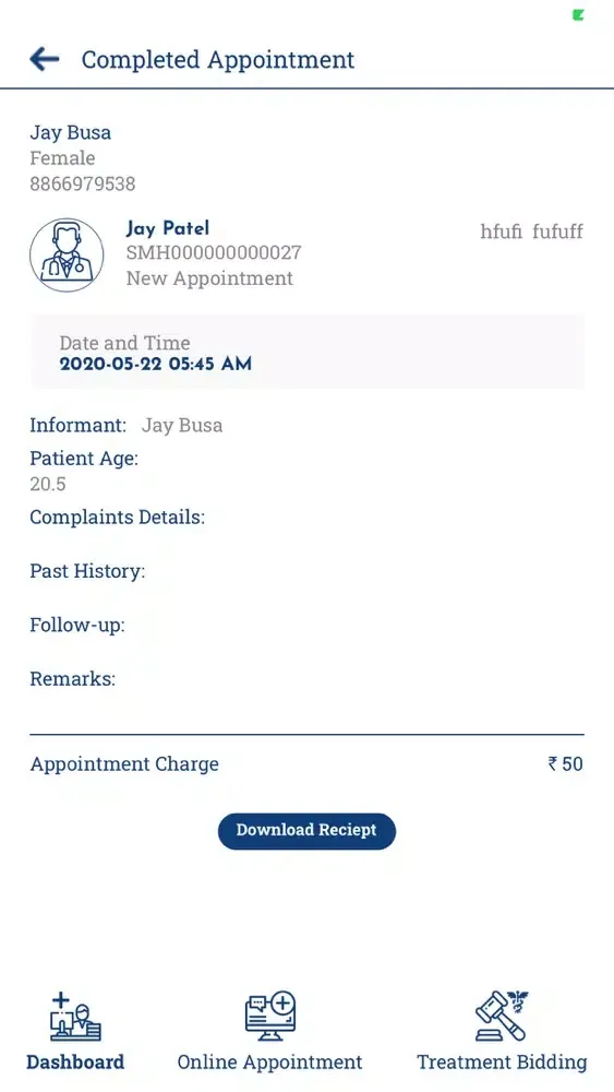 Capturas de pantalla de SiashMed- For Hospital