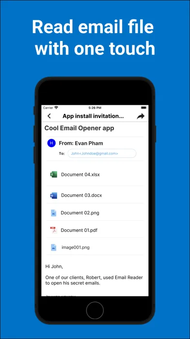Email Reader スクリーンショット