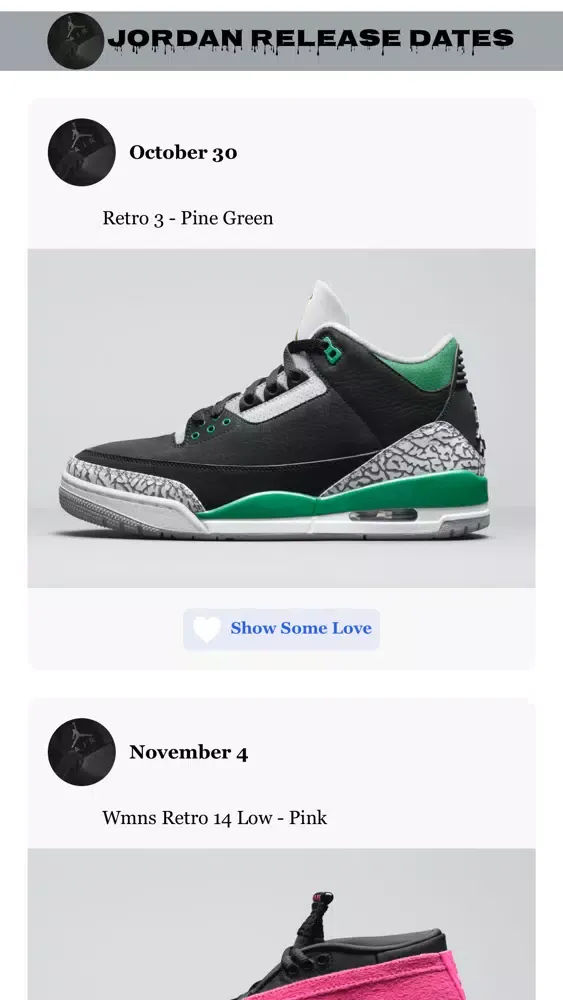 Captures d'écran de 23 Jordans