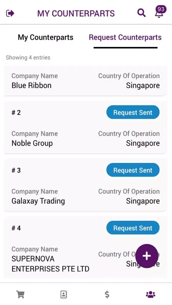 KRATOS Trade Discovery App Screenshots