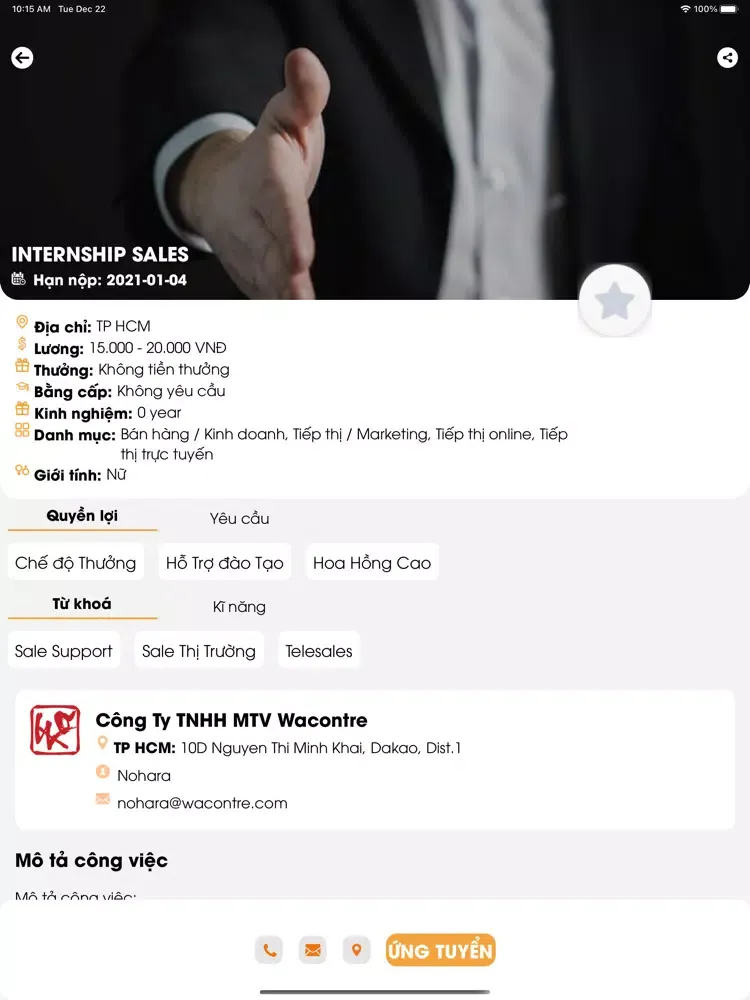 Viecoi - Tìm Việc Làm iPad 应用截图