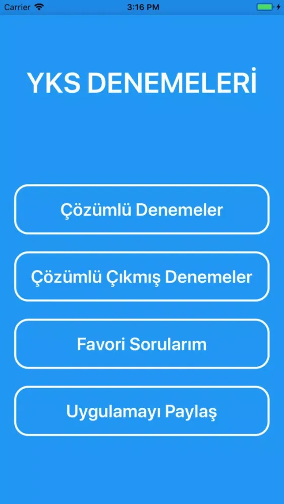 TYT YKS ÇÖZÜMLÜ ÇIKMIŞ DENEME应用截图