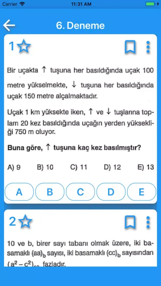 TYT MATEMATİK ÇÖZÜMLÜ SORULAR Screenshots