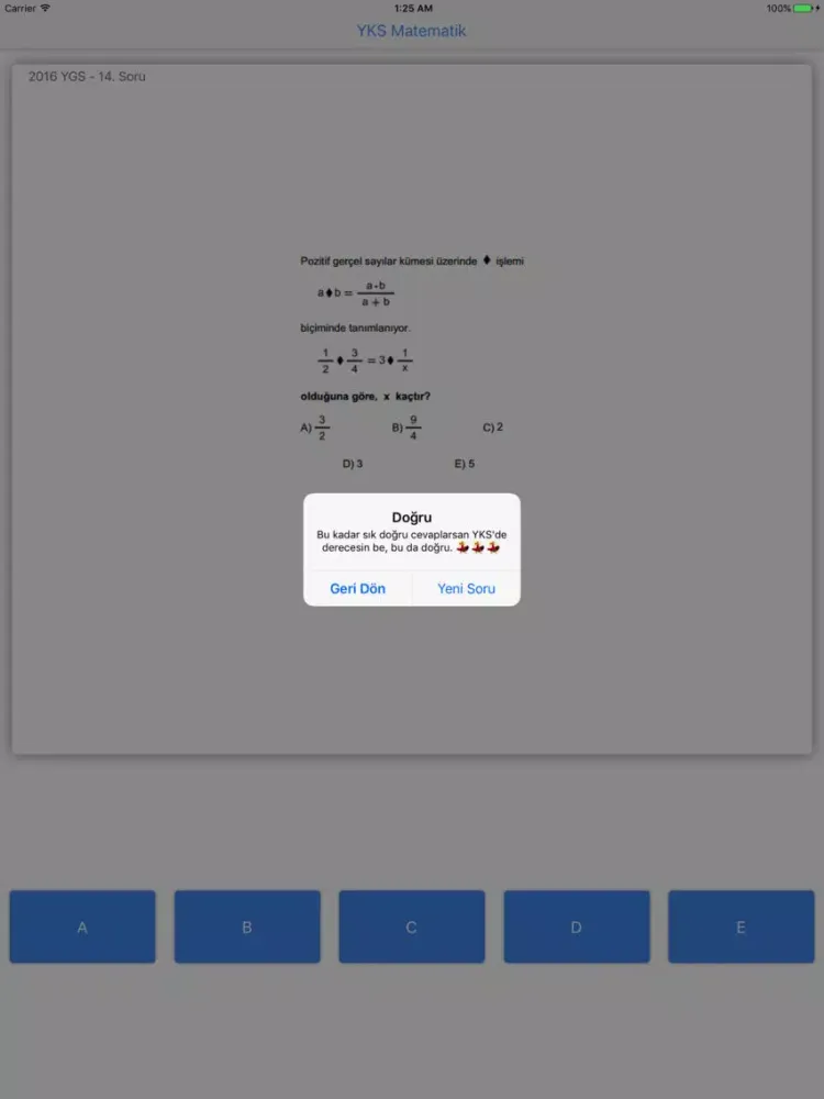 Screenshot di YKS Matematik Çıkmış Sorular iPad