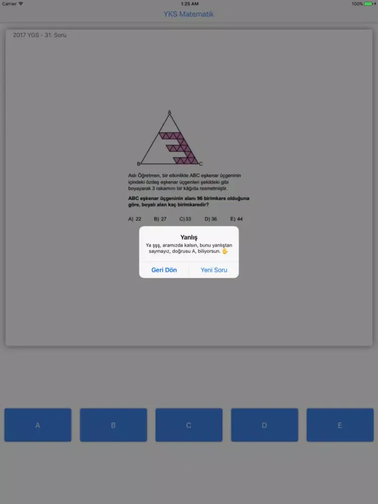 Screenshot di YKS Matematik Çıkmış Sorular iPad
