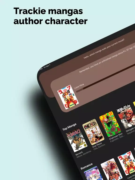 Trackie -Manga State Tracker iPad 应用截图