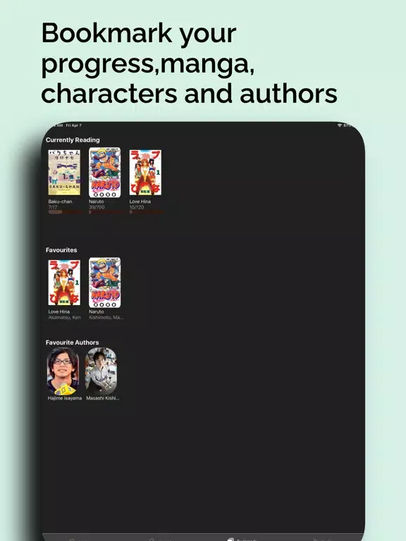 Trackie -Manga State Tracker iPad 应用截图