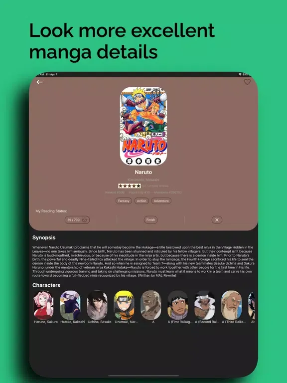 Trackie -Manga State Tracker iPad 应用截图