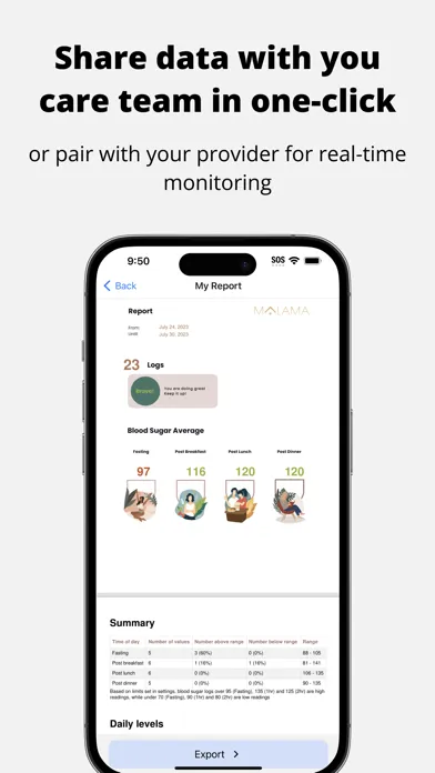 Malama - Gestational Diabetes स्क्रीनशॉट