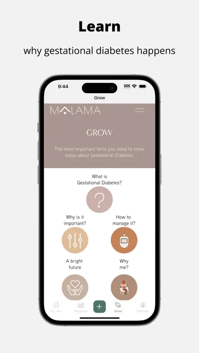 Malama - Gestational Diabetes स्क्रीनशॉट