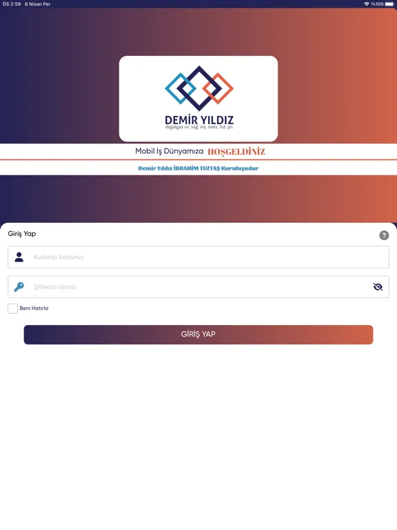 Tangkapan layar Demir Yildiz iPad
