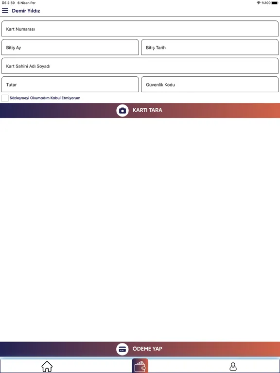 Tangkapan layar Demir Yildiz iPad