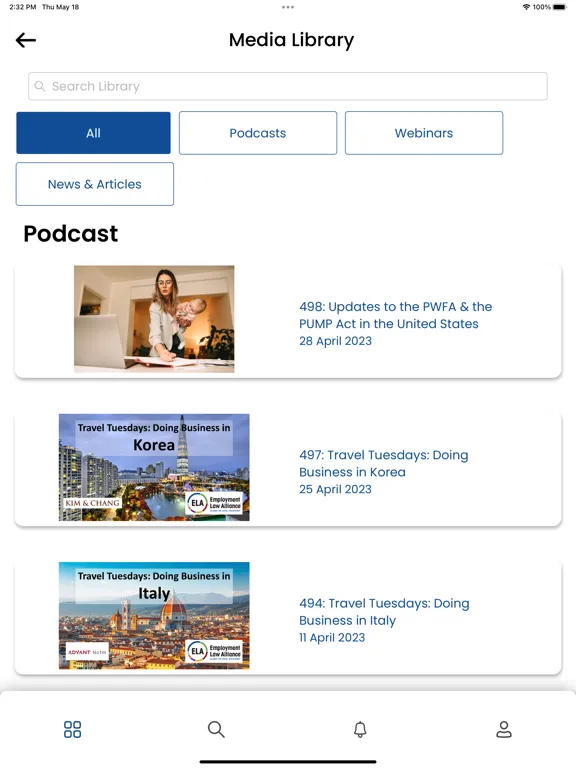 تصاویر Employment Law Alliance App iPad