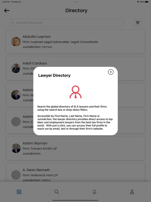 تصاویر Employment Law Alliance App iPad