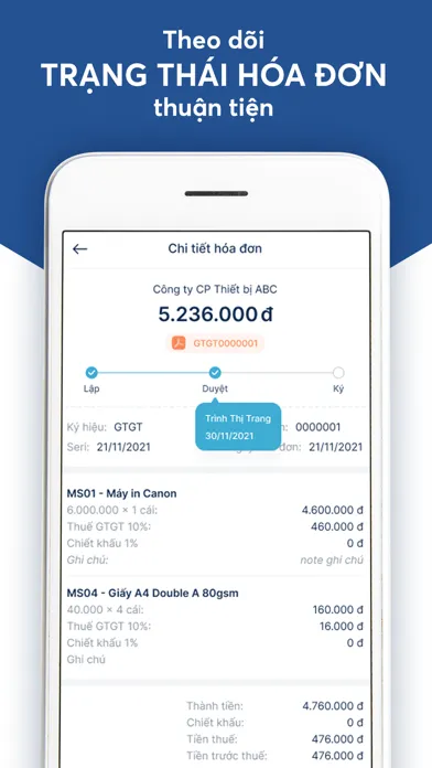 Ảnh chụp màn hình của VS-EInvoice