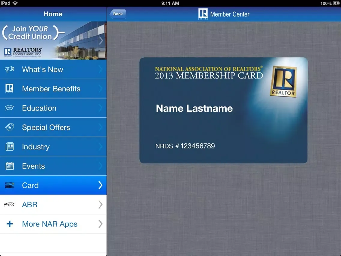 Captures d'écran de Member Center iPad 
