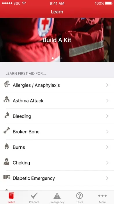 Captures d'écran de First Aid - Canadian Red Cross