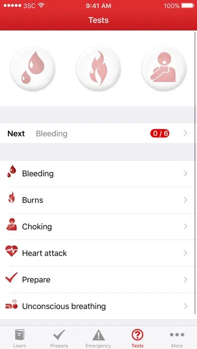 Captures d'écran de First Aid - Canadian Red Cross