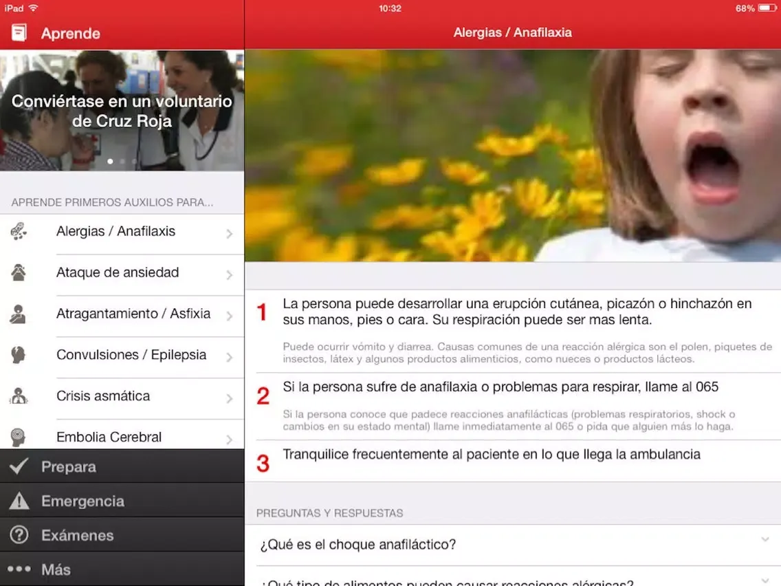 Primeros Auxilios Cruz Roja MX iPad  Screenshots
