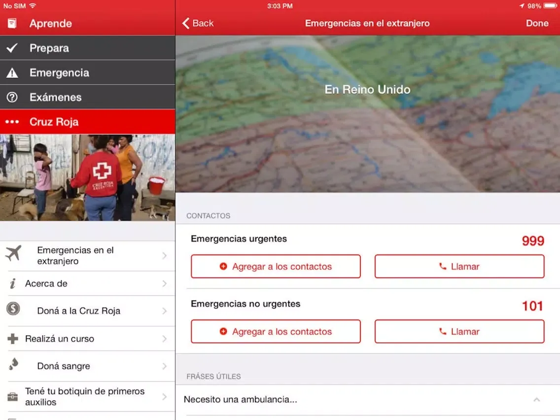 Primeros Auxilios Cruz Roja MX iPad  Screenshots