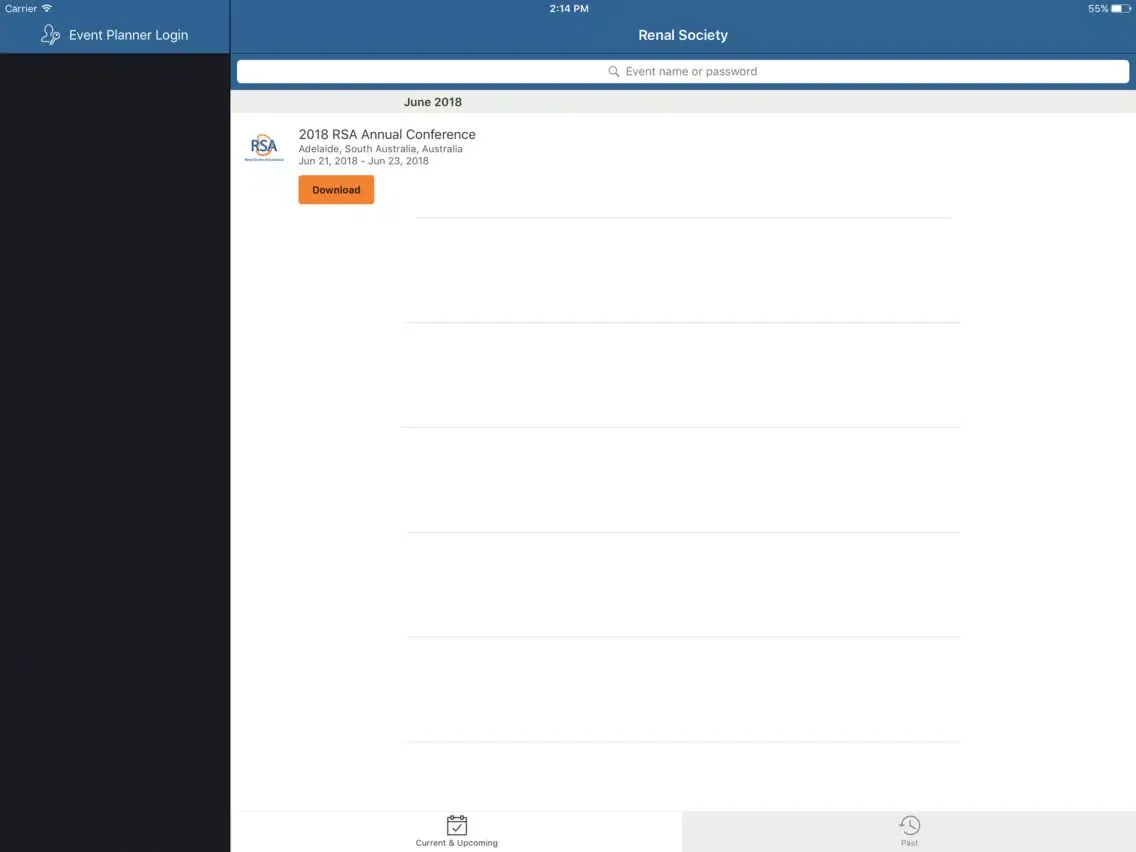 Renal Society iPad  Screenshots