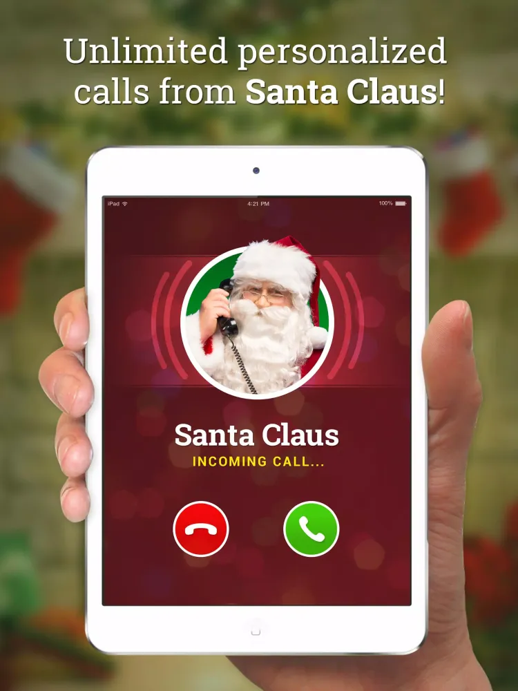 Zrzuty ekranu Message from Santa! video&call