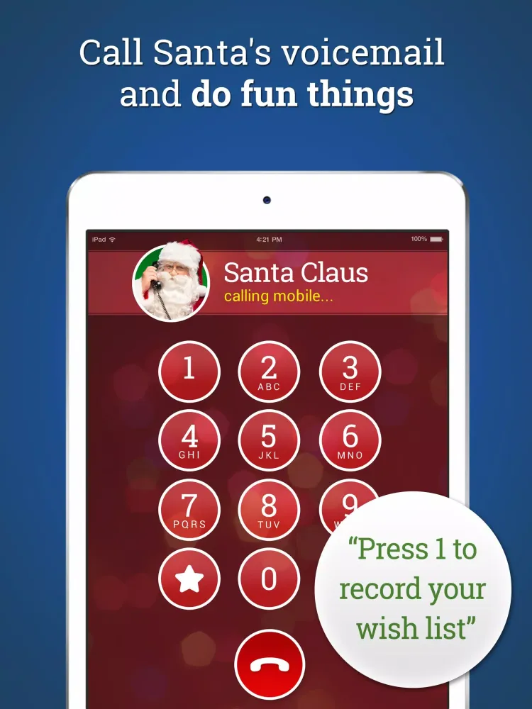 Zrzuty ekranu Message from Santa! video&call