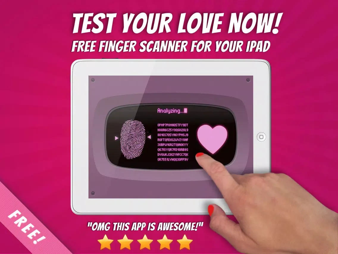 Love Finger Scan & Match Calculator - the best free touch finger scanner to scan and test love compatibility iPad  Ekran Görüntüleri