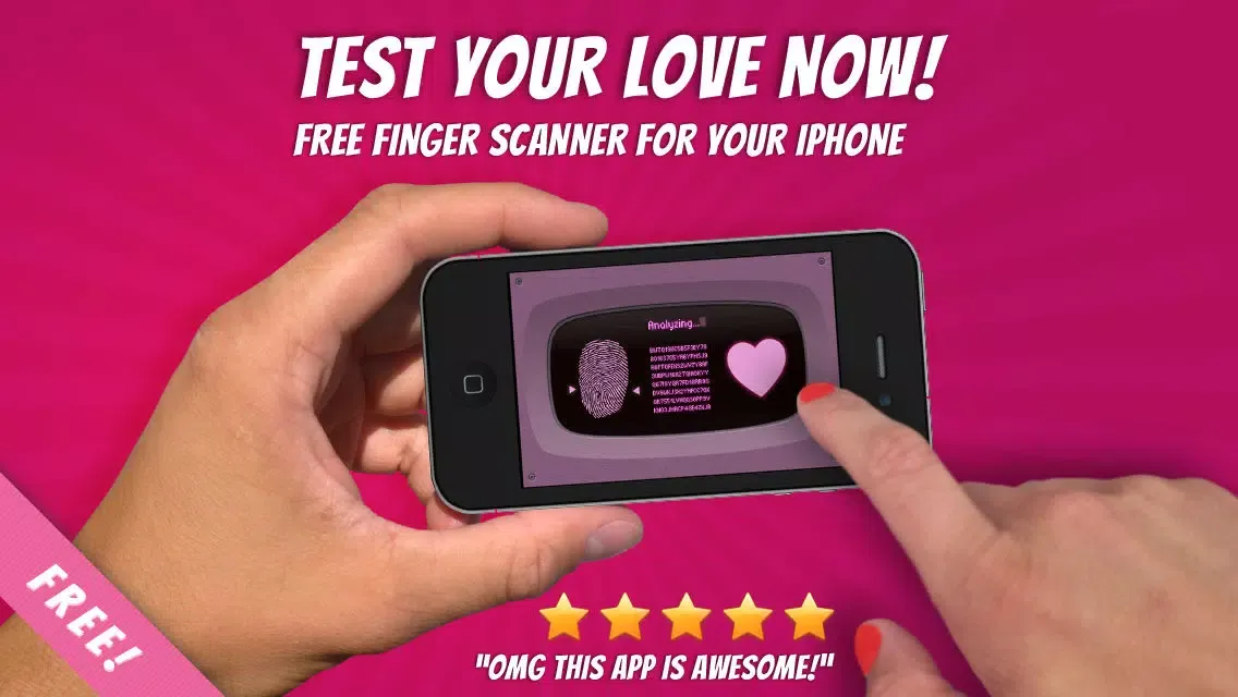 Love Finger Scan & Match Calculator - the best free touch finger scanner to scan and test love compatibility Ekran Görüntüleri