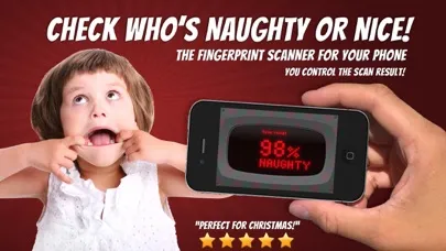 Ảnh chụp màn hình của Naughty or Nice finger scanner