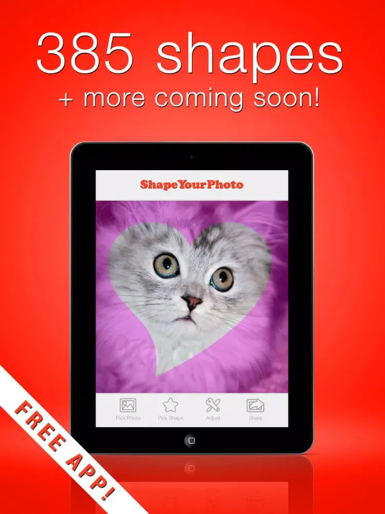 Shape Your Photo - cool border shapes maker for pictures iPad  スクリーンショット
