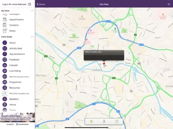 Capturas de pantalla de RICS Conferences iPad 