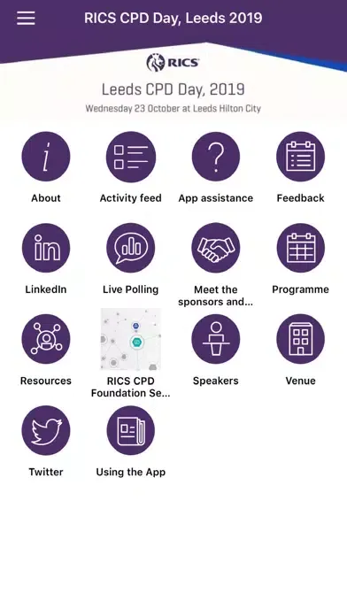 Capturas de pantalla de RICS Conferences