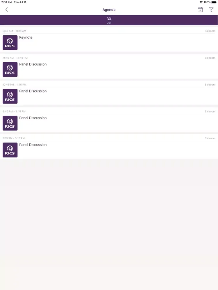 RICS India iPad  Screenshots