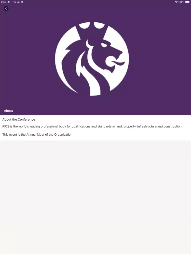 RICS India iPad  Screenshots