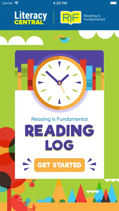 Tangkapan skrin RIF Reading Log