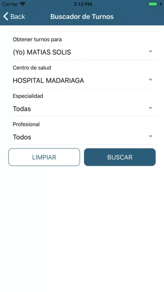 Capturas de pantalla de Turnos Online - RISMi Mnes